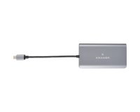 Kramer Electronics KDock-3 Alámbrico USB 3.2 Gen 1 (3.1 Gen 1) Type-C Negro, Plata