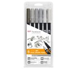 Tombow Feutre double pointe DUAL BRUSH PEN ABT, Gray Colors