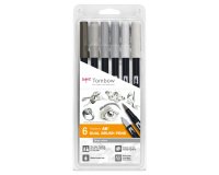 Tombow Feutre double pointe DUAL BRUSH PEN ABT, Gray Colors