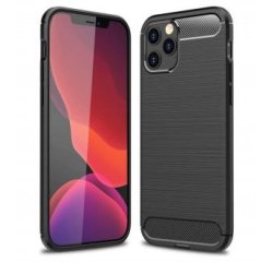 DLH Coque silicone noire pour Apple iPhone 12 et iPhone 12 Pro