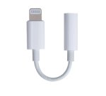 Câble téléphone portable Bbc Adaptateur Jack 3,5mm vers Lightning Blanc