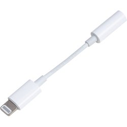Câble téléphone portable Bbc Adaptateur Jack 3,5mm vers Lightning Blanc