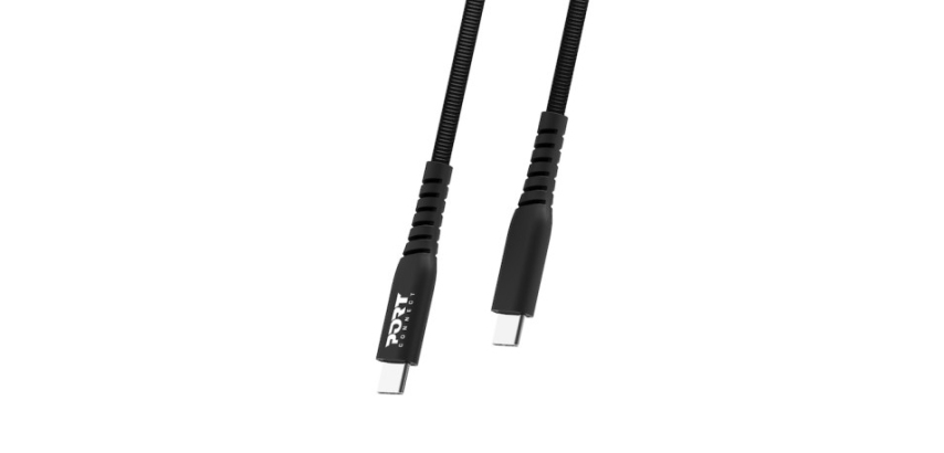 Port Designs 900067 câble USB USB 2.0 2 m USB C 0,48 Gbit/s 100 W Noir