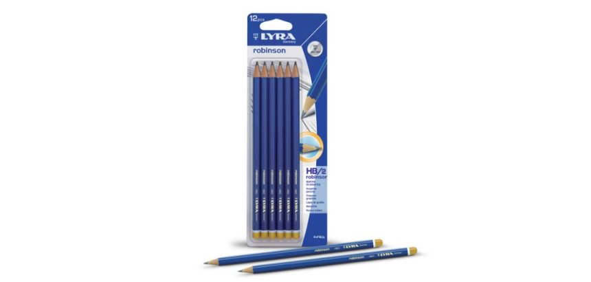 Crayon graphite lyra d'initiation à l'écriture corps triangulaire mine b 4mm diamètre 9mm