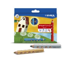 Étui 12 crayons couleur groove triple one 10mm