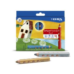 Étui 12 crayons couleur groove triple one 10mm