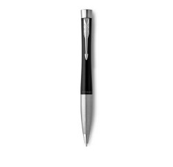 Stylo-bille parker urban core twist noir mat pointe m       attributs chromes