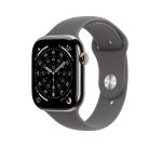 Apple Watch Series 11 OLED 46 mm Numérique 416 x 496 pixels Écran tactile 5G Titane Wifi GPS (satellite)