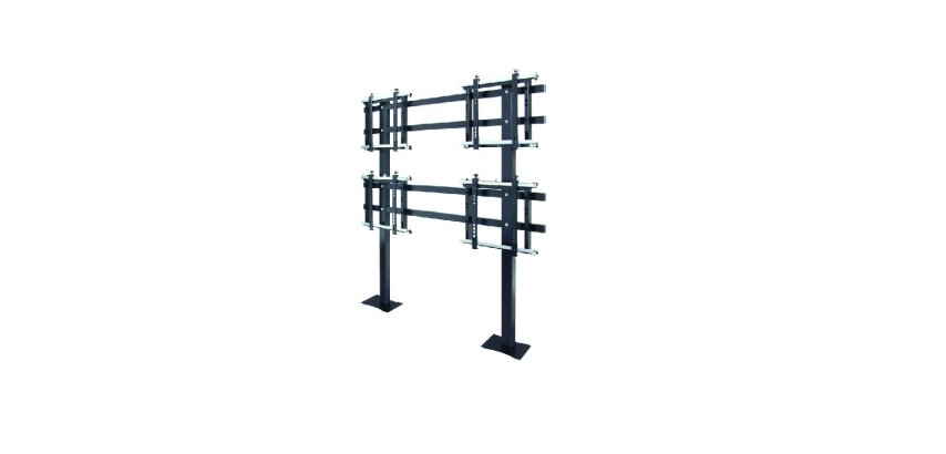 ITB Piantana Videowall 2×2 139,7 cm (55") Pavimento Nero