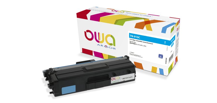 Toner remanufacturé OWA - standard - pour BROTHER TN-910C, TN-469C