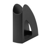 Porte-revues Loop Noir en polypropylène - Dos 7,6 x H25,6 x P23,9 cm