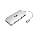 Tripp Lite U442-DOCK11-S station d'accueil USB 3.2 Gen 2 (3.1 Gen 2) Type-C Argent