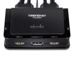 Trendnet TK-220DPI commutateur écran, clavier et souris Noir