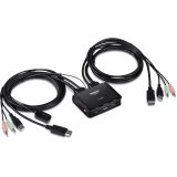 Trendnet TK-220DPI commutateur écran, clavier et souris Noir