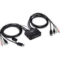 Trendnet TK-220DPI commutateur écran, clavier et souris Noir