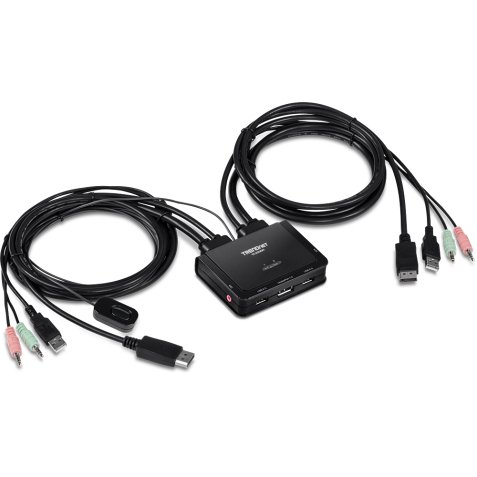 Trendnet TK-220DPI commutateur écran, clavier et souris Noir