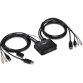Trendnet TK-220DPI commutateur écran, clavier et souris Noir