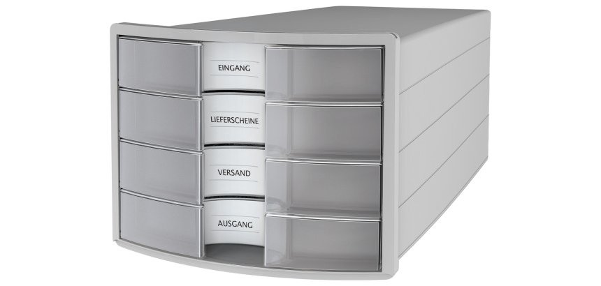 HAN IMPULS A4/C4 Plastic, Polystyrene Grey, Translucent