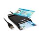 Hamlet HUSCR-NFC Lettore 2 in 1 combinato NFC per Carta identità Elettronica CIE 3.0 e Lettore Smart Card
