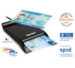 Hamlet HUSCR-NFC Lettore 2 in 1 combinato NFC per Carta identità Elettronica CIE 3.0 e Lettore Smart Card