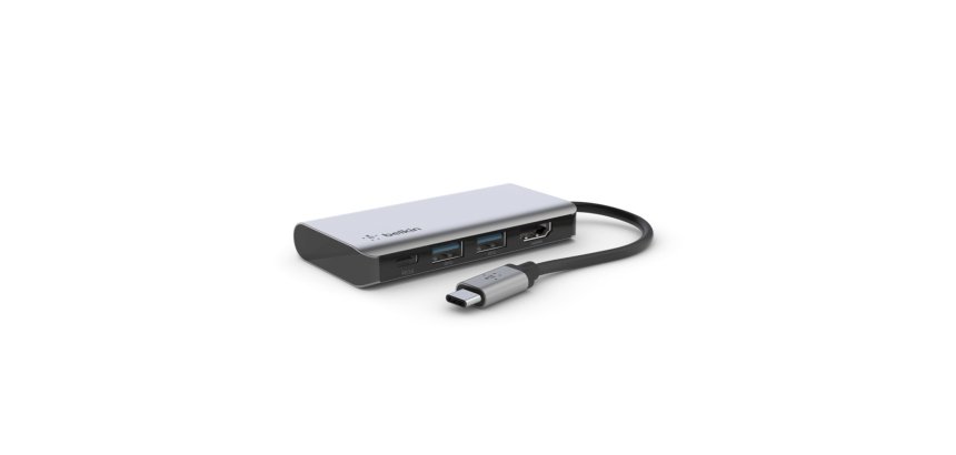Belkin AVC006btSGY USB 3.2 Gen 1 (3.1 Gen 1) Type-C Argent
