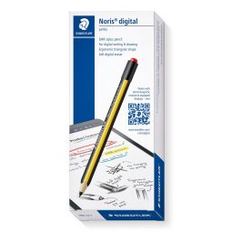 Crayon stylet digital NORIS Jumbo Wopex hexagonal jaune et noir pointe Fine de 0,7 mm