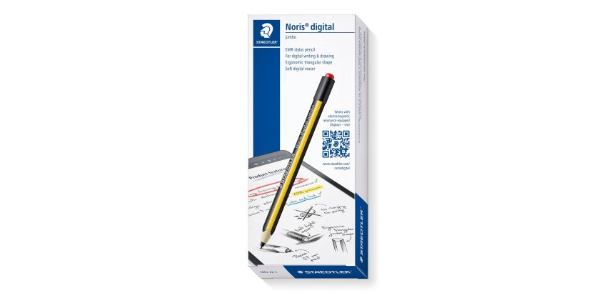 Crayon stylet digital NORIS Jumbo Wopex hexagonal jaune et noir pointe Fine de 0,7 mm