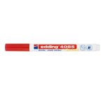 Marqueur craie liquide E-4085 pointe ogive 1-2mm base eau. Effaçable chiffon humide. Coloris rouge
