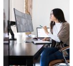 Ergotron HX Series 45-475-224 support d'écran plat pour bureau 124,5 cm (49") Noir