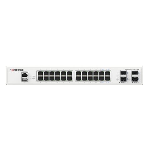 Fortinet FS-124F commutateur réseau Géré L2 Gigabit Ethernet (10/100/1000) 1U Blanc