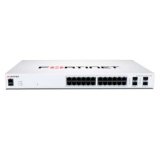 Fortinet FS-124F-POE commutateur réseau Gigabit Ethernet (10/100/1000) Connexion Ethernet, supportant l'alimentation via ce port (PoE) 1U Blanc