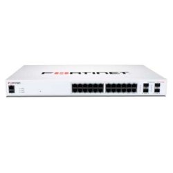 Fortinet FS-124F-POE commutateur réseau Gigabit Ethernet (10/100/1000) Connexion Ethernet, supportant l'alimentation via ce port (PoE) 1U Blanc