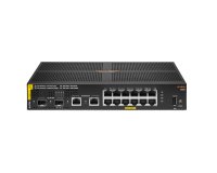 HPE Aruba Networking 6100 12G Class4 PoE 2G/2SFP+ 139W Géré L3 Gigabit Ethernet (10/100/1000) Connexion Ethernet, supportant l'alimentation via ce port (PoE) 1U Noir