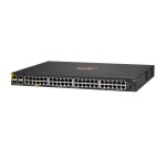 HPE Aruba Networking 6100 48G Class4 PoE 4SFP+ 370W Géré L3 Gigabit Ethernet (10/100/1000) Connexion Ethernet, supportant l'alimentation via ce port (PoE) 1U Noir