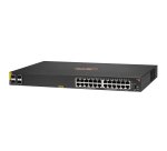 HPE Aruba Networking CX 6100 24G Class4 PoE 4SFP+ 370W Géré L3 Gigabit Ethernet (10/100/1000) Connexion Ethernet, supportant l'alimentation via ce port (PoE) 1U Noir