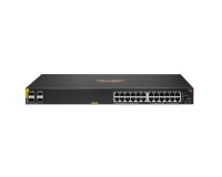 HPE Aruba Networking CX 6100 24G Class4 PoE 4SFP+ 370W Géré L3 Gigabit Ethernet (10/100/1000) Connexion Ethernet, supportant l'alimentation via ce port (PoE) 1U Noir