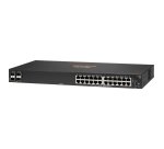 HPE Aruba Networking 6100 24G 4SFP+ Géré L3 Gigabit Ethernet (10/100/1000) 1U Noir