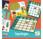 Spatialisation djeco topologix se situer dans l    espace 1 tableau 24 cartes 5  jetons animaux en bois