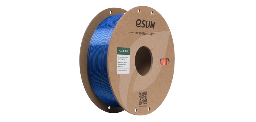 eSUN EPLA-SILK MYSTIC 1.75mm BLUE ORA GRN 1kg Polylactic Acid (PLA) Green, Blue, Orange