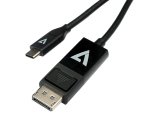 V7 V7UCDP-2M cambiador de género para cable USB Type-C 3.2 Gen 1 DisplayPort Negro