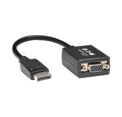 Tripp Lite P134-06N-VGA câble vidéo et adaptateur 0,15 m DisplayPort VGA (D-Sub) Noir