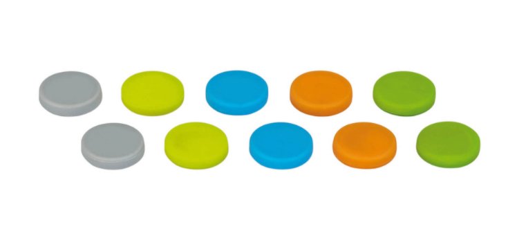 Aimants maul neodyme ronds coloris assortis lot de 10