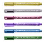 Marqueur staedtler corps metallique 8323 pointe ogive  2,7mm trace 1 a 2mm