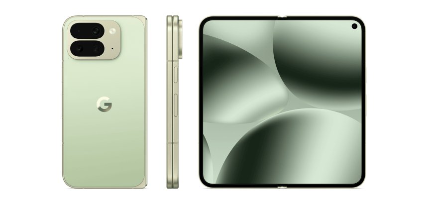 Google Pixel 10 Pro Fold 20,3 cm (8") Double SIM Android 16.0 5G 16 Go 512 Go 5015 mAh Vert clair