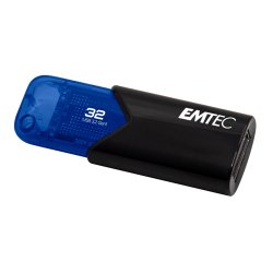 Cle usb emtec 3.2 b110  click easy 32go coloris bleu