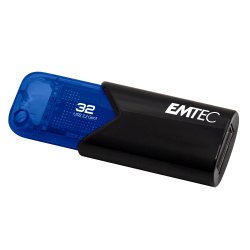 Cle usb emtec 3.2 b110  click easy 32go coloris bleu