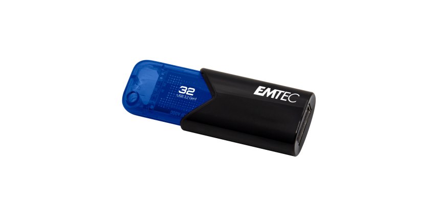 Cle usb emtec 3.2 b110  click easy 32go coloris bleu