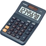Calculatrice casio bureau ms8e gran ecran 8 chiffres    euro convertisseur memoire    solaire/pile couleur bleu