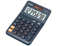 Calculatrice casio bureau ms8e gran ecran 8 chiffres    euro convertisseur memoire    solaire/pile couleur bleu