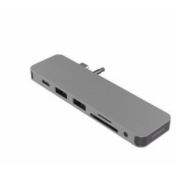 Sanho HyperDrive SOLO 7-in-1 Bedraad USB 3.2 Gen 1 (3.1 Gen 1) Type-C Grijs